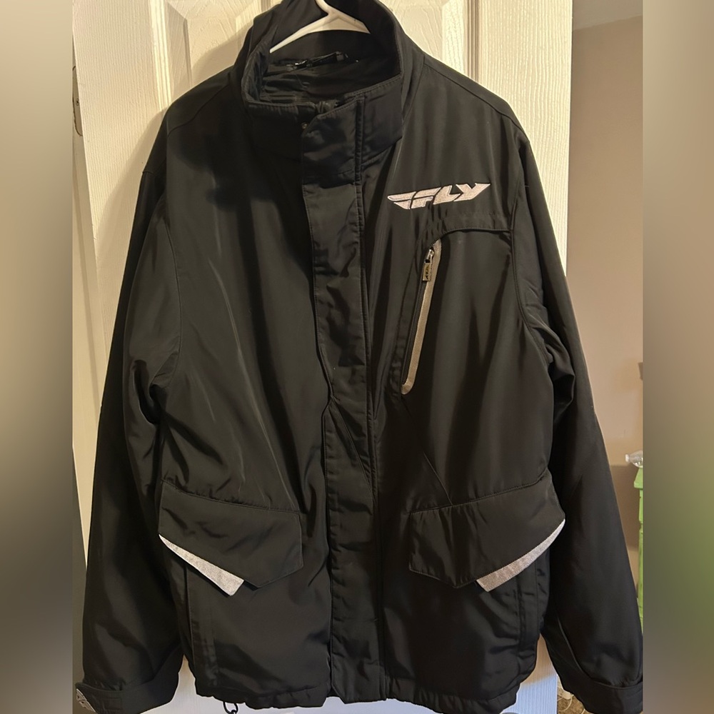Men's Black Fly Racing Coat Size Large